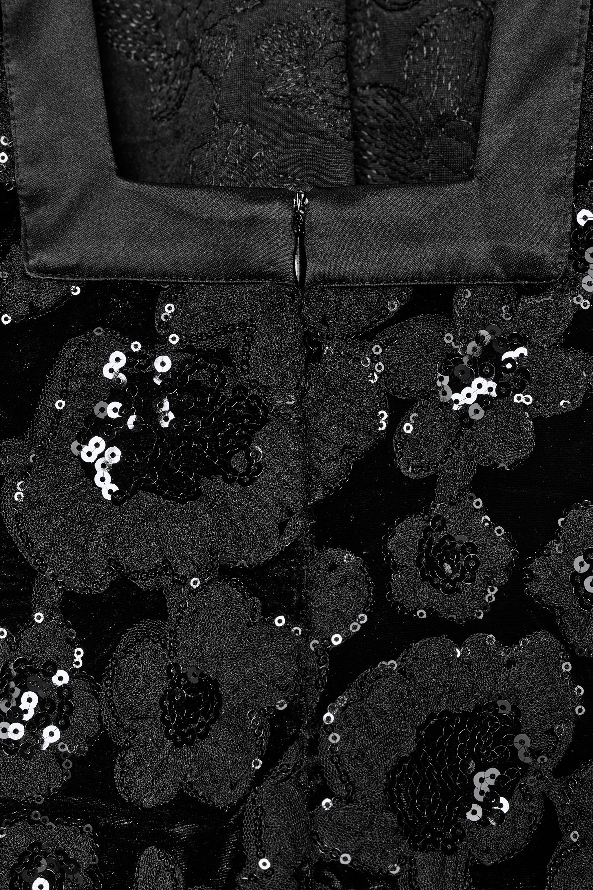 ROBE COURTE BIMATIÈRE À PAILLETTES